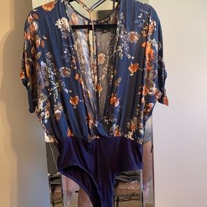 deep v neck bodysuit